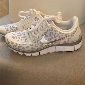 Nike Free 5.0 cheetah print shoes